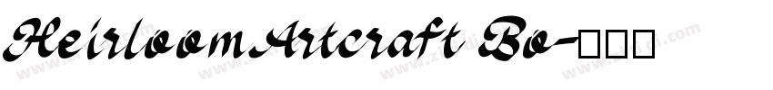HeirloomArtcraft Bo字体转换